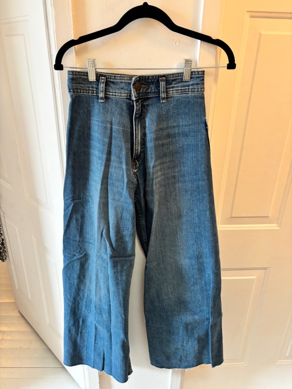 Zara Wide Leg Blue Jeans